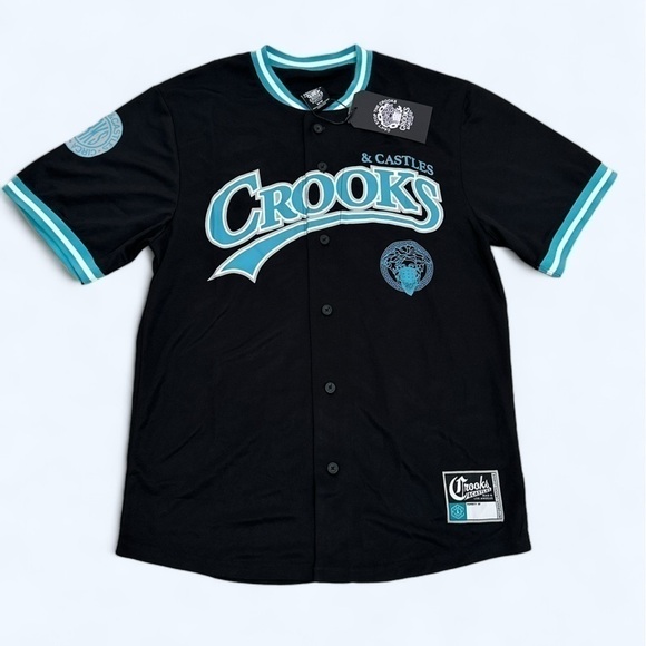 NWT Crooks & Castles Baseball Jersey - Picture 1 of 5